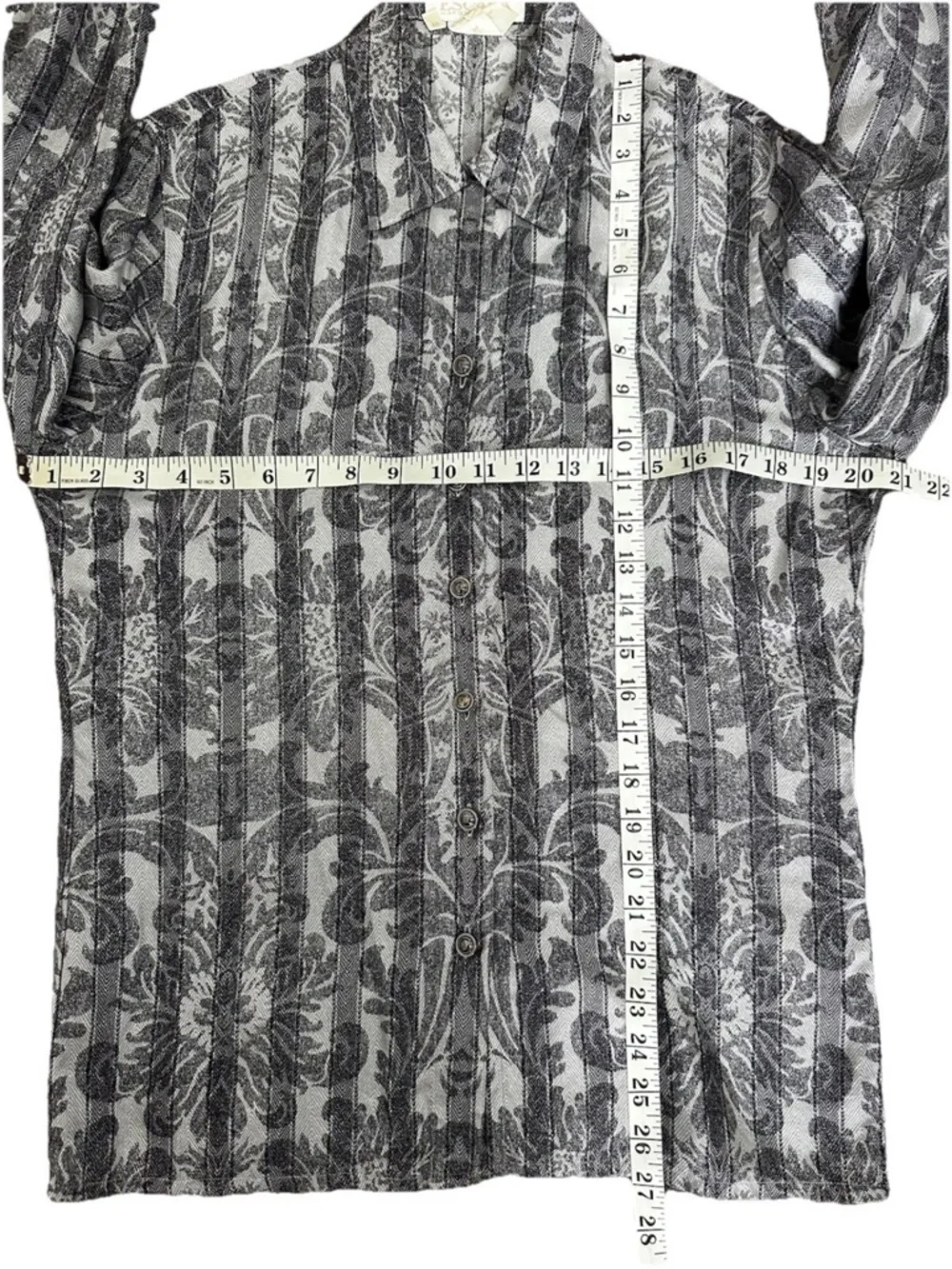 Escada Margaretha Ley Women’s Silk Blouse Paisley Print Button Front Sz 38 US-M - Picture 9 of 9